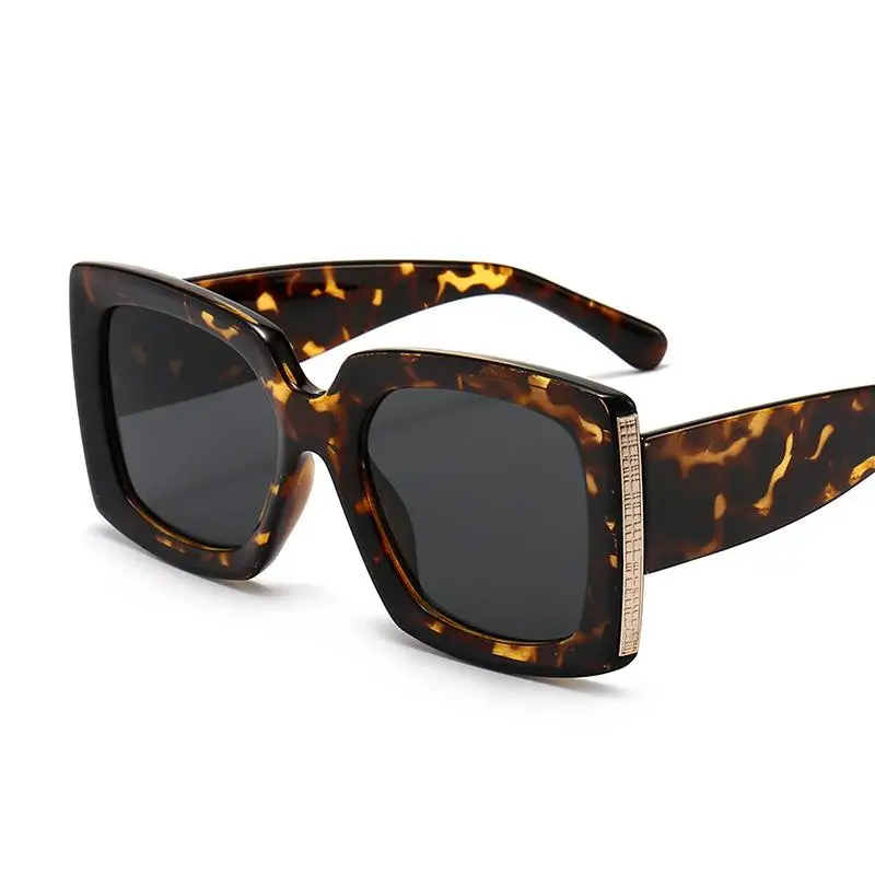 

TEENYOUN new fashion square ladies classic brand design square men's glass UV400 large frame driving Sunglasses Sun Glasses