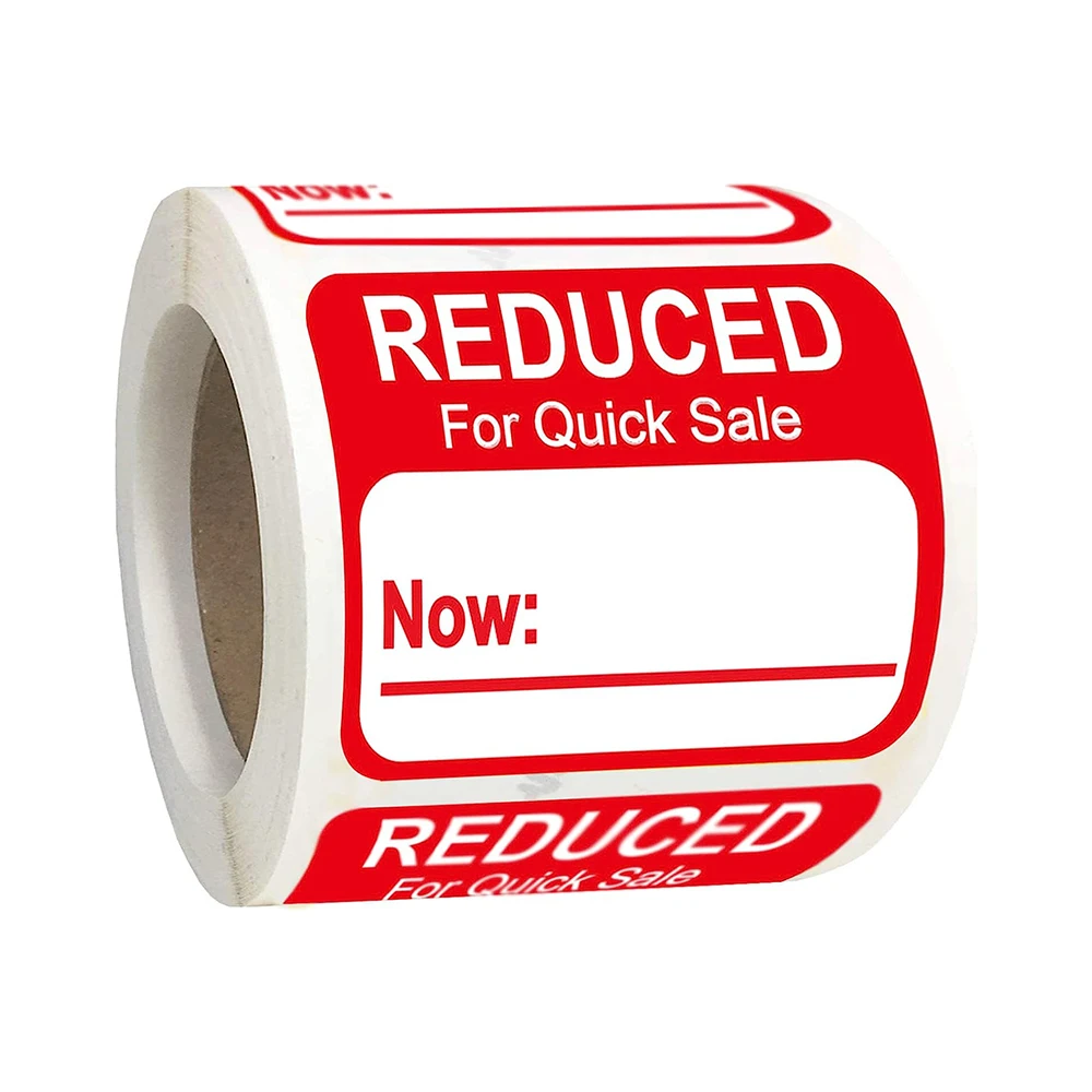 Reduced Stickers Price Pricing Retail Labels 1.8