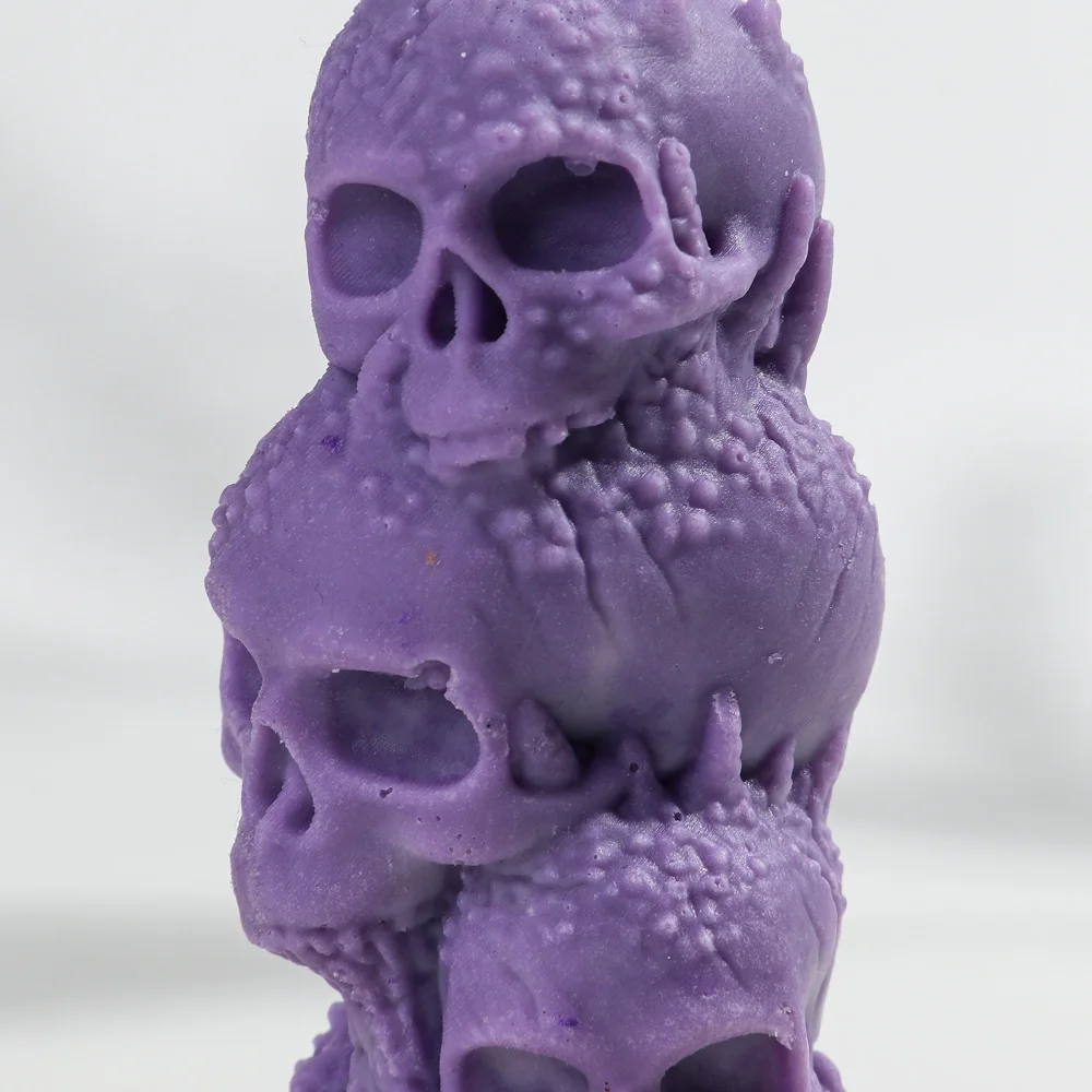 Moule En Silicone Tête De Mort, Bricolage, Plâtre, Bougie, 3D, Réaliste