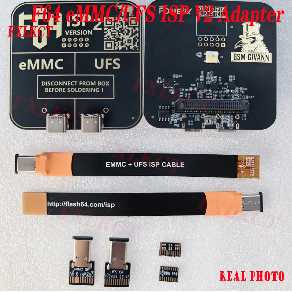 플래시 박스 64 F64 ISP V2 EMMC 플러스 UFS 업데이트 키트 고속 데이터 전송 메모리 업그레이드 도구