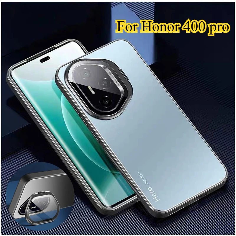 Pro Metal Lens Camera Holder Cover Shockproof Matte Kickstand Protective Back Case