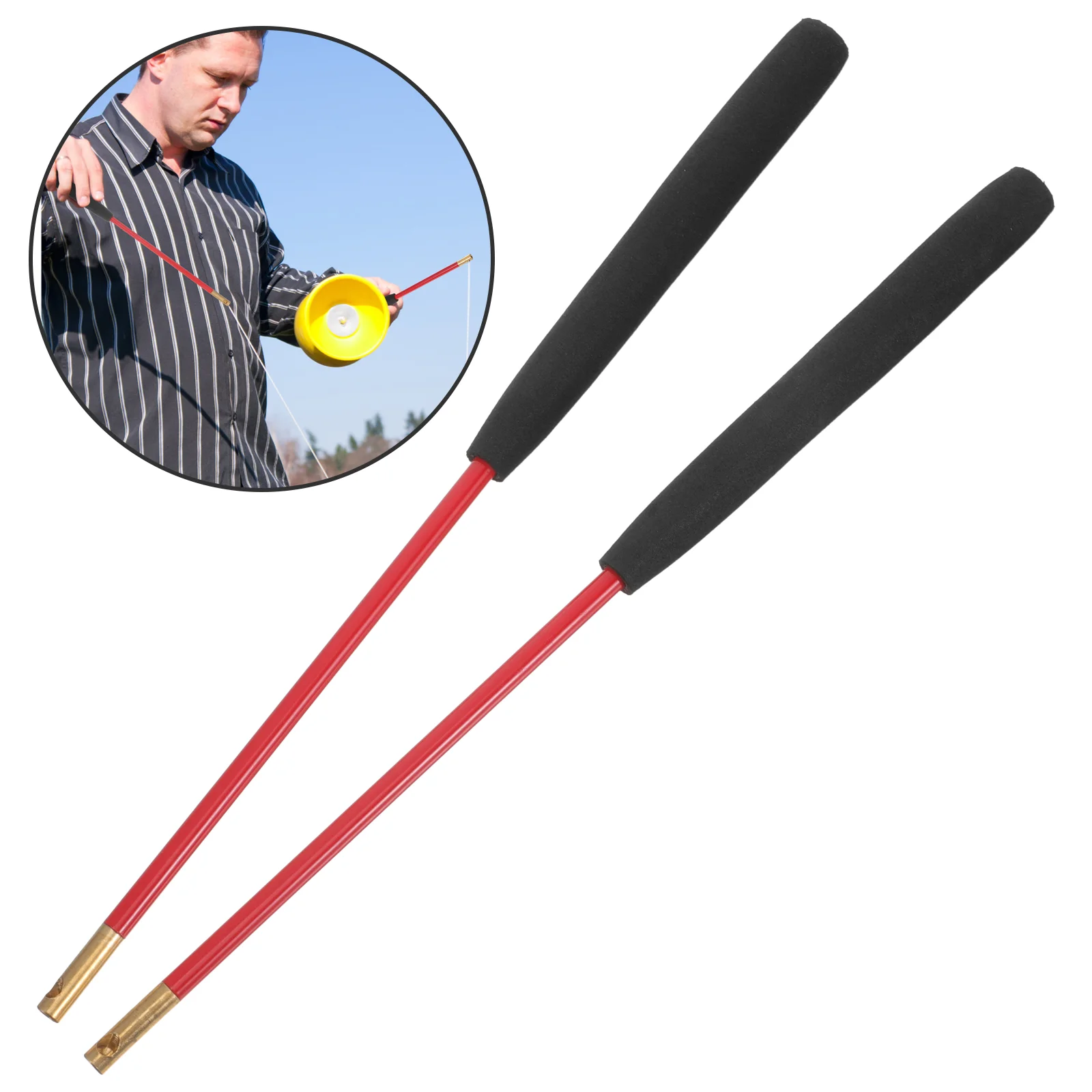 Diabolo Toy 1 Pair Chinese Diabolo Stick Replacement Supplies