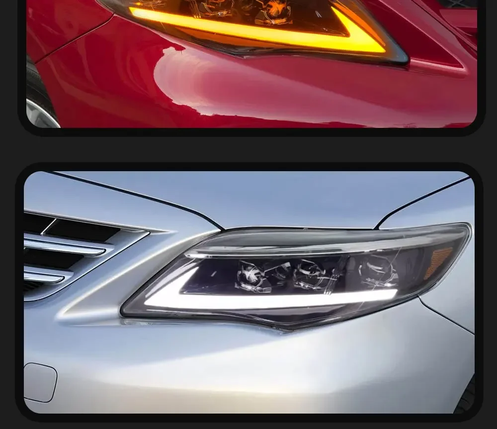 نوع سيارة لتويوتا الولايات المتحدة كورولا المصباح 2010-2013 ترقية تعديل جديد DRL ديناميكية بدوره إشارة LED المصباح اكسسوارات السيارات