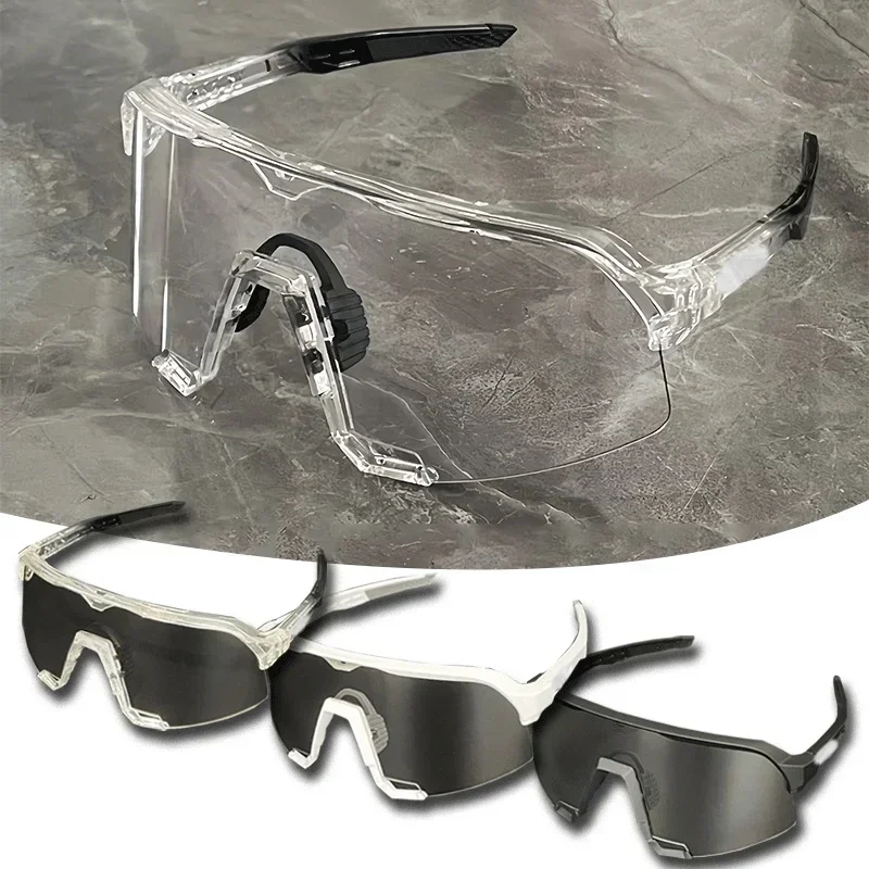 S3 S2 Photochromic Sports Sunglasses Color Changing Cycling Glasses Mountain Bike Windproof UV Protect Goggles Marathon Eyewear 2