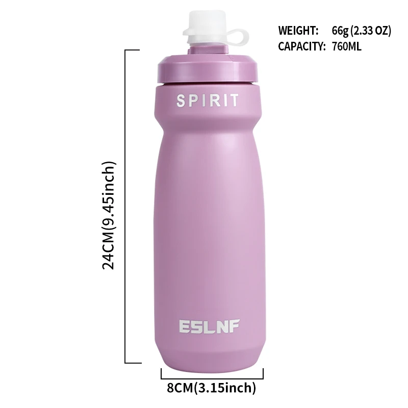 760ml Large Capacity Bicycle Water Bottle Mountain and Road Bikes Portable Cycling Equipment