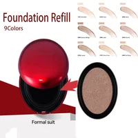 Waterproof Cushion Foundation Refill Semi-Matte Red Finish 72-Hour Wear Long-Lasting Buildable Coverage Sun Protection tirMakeup