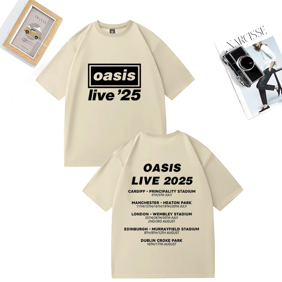 ◆正規品◆oasis live '25 ワンダーウォール　Tシャツ　L oasis live'25 オフィシャルTシャツ L - メルカリ