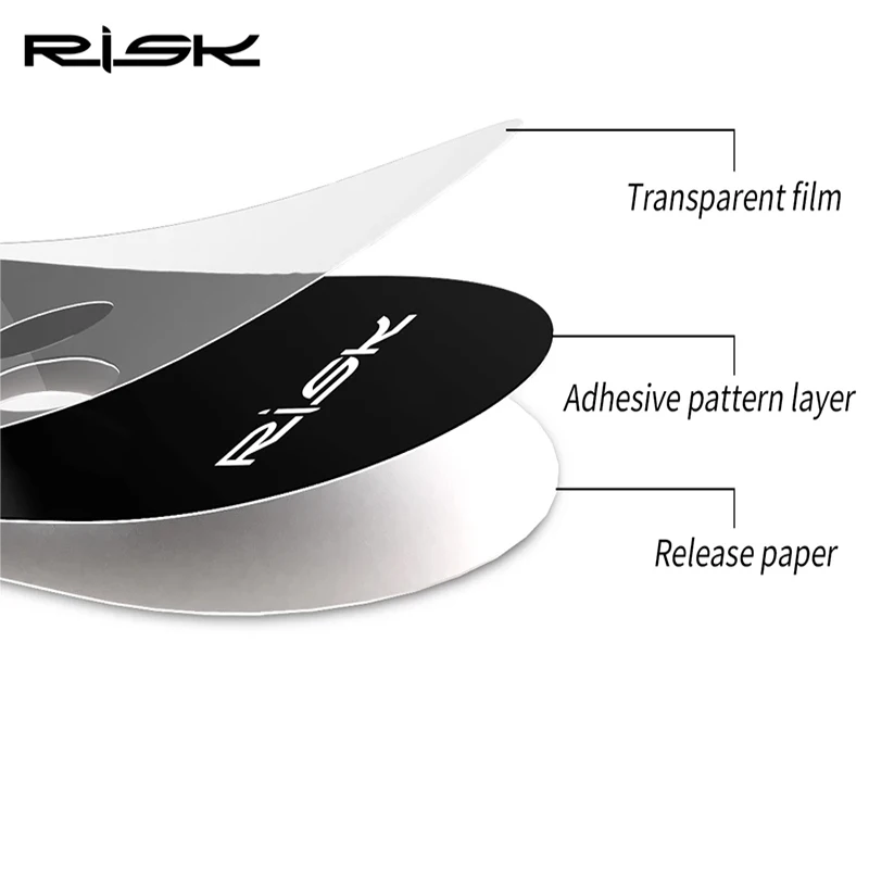 Bicycle Valve Sticker RISK Presta Valve for MTB Road Bike Tube Tire Gasket Rim Protective Gas Air Nozzle Glue Pad
