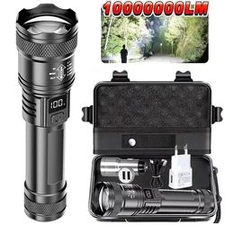 High - Powered USB Rechargeable Tactical LED Flashlight (S384 - set)