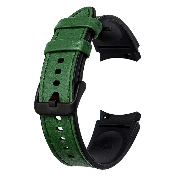 Premium Silicone and Leather Watch Strap - Elegant Replacement Band