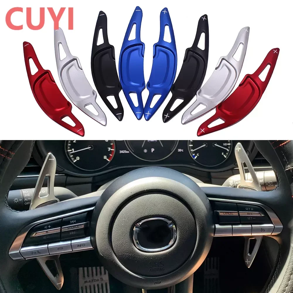 

1Pair Steering Wheel Gear Shift Paddle Shifter For Mazda 3 Mazada3 CX30 CX-30 2020 2021 2022 Aluminum Alloy Paddle Extension