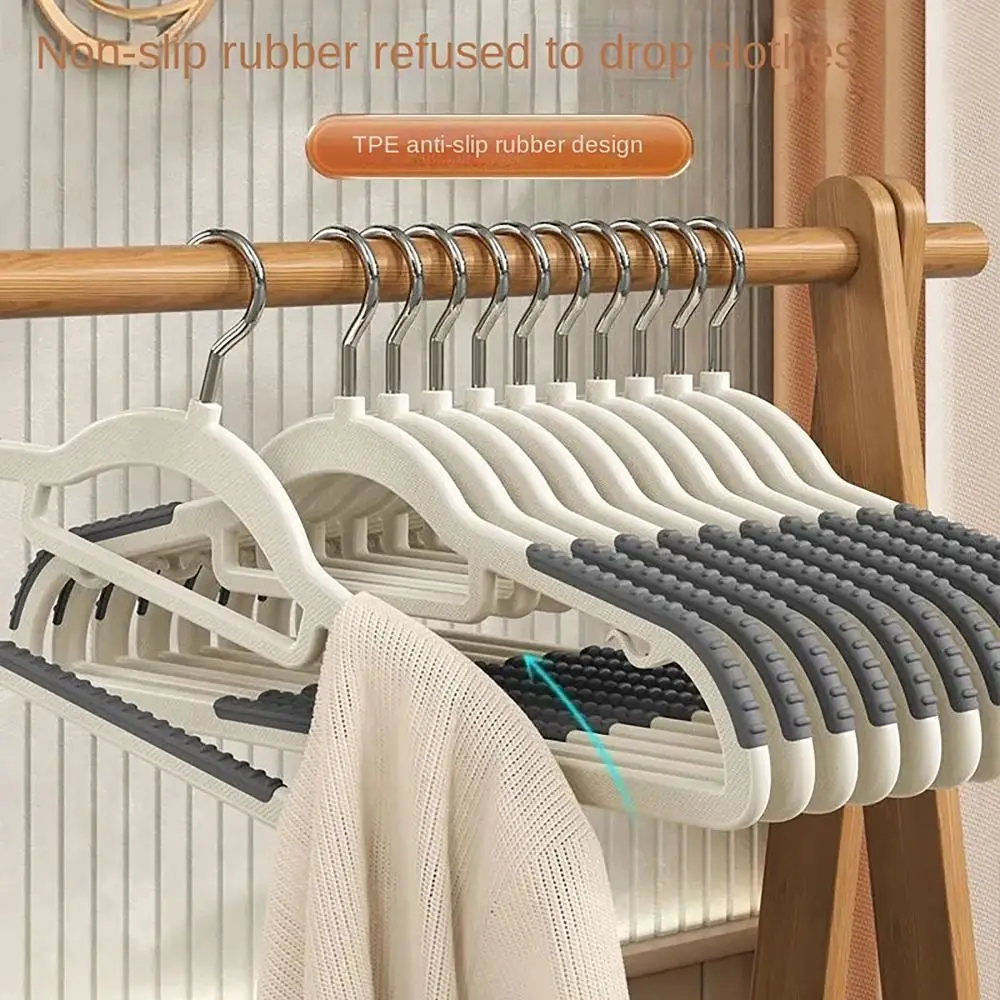 Space Saving Multi Hanging Clothes Storage Hanger High Quality Anti Slip Cloth Hook Tie Rack Hanger Plastic Clothes Rack Home 4