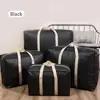 Quilt Storage Bag Smooth Zipper Folding Widen Handle Clothes Storage Pouch Large Capacity Oblong Shape Blanket Storage Bag 4