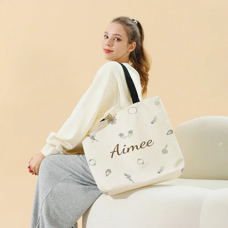 New women's tote bag, customized photo shopping bag, can be customized according to your unique design