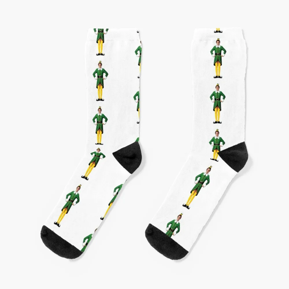 Buddy the Elf, Christmas Movie, Arms Akimbo Will FerrellSocks Man Socks Funny Socks Woman