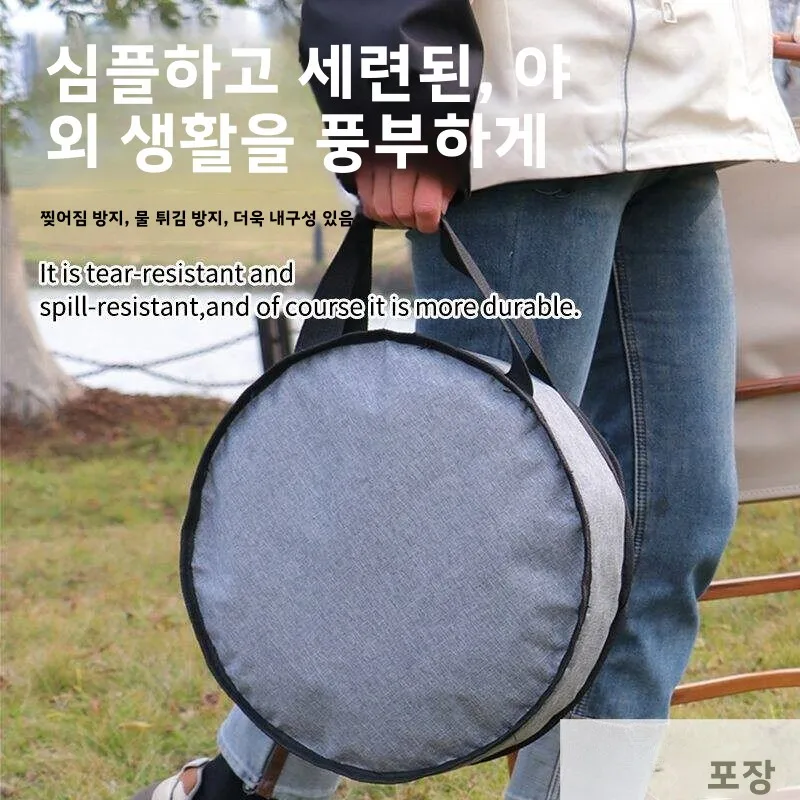 야외 캠핑 텐트 보관 가방 원형 휴대용 가방 필드 사용을 위한 텐트 캐리어 내구성 있는 소재 Kiapurden
