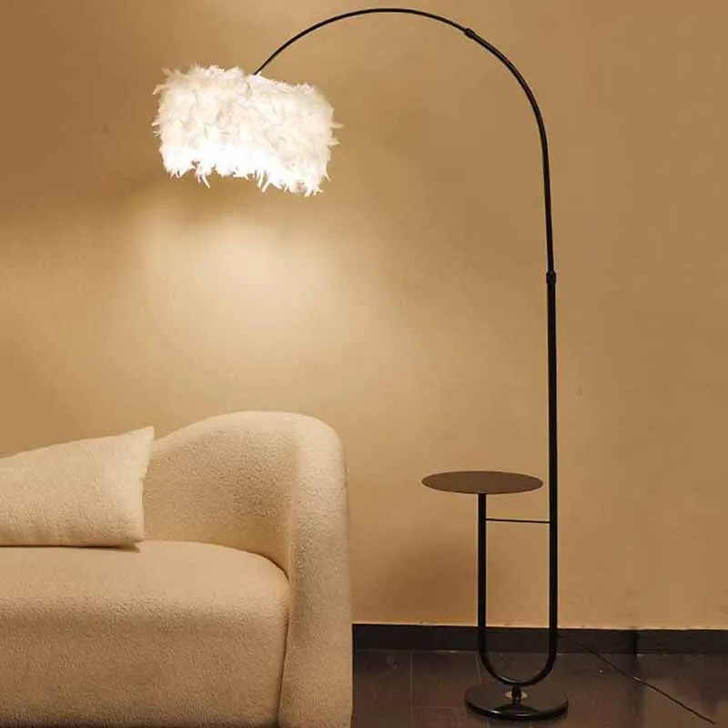 

reading contemporary standing lamp table elegant nordic black floor lamp art switch luxury lampadaire de salon home furniture