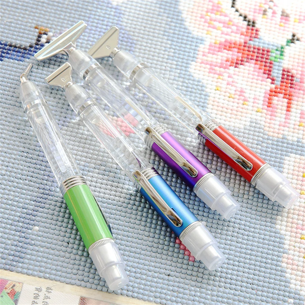 13PCS Diamond Painting Tool Kit Ergonomic Colorful Dual-ended Point Drill  Pens with 12pcs Thread Stainless Steel Pen Tips - AliExpress