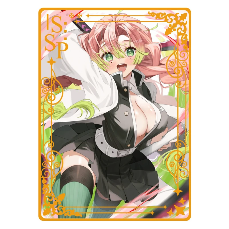 Goddess Story Metal Card All Anime Sexy Swimwear Girl Collection Card Robin Nezuko Hinata Boa Rattling Yarbeide Girl
