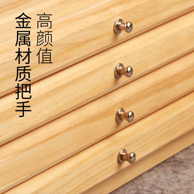 Art Supplies Organizer Paint Holder Beech Desktop Desktop Oil Painting Box  Solid Wood Brush Paint Sketch Art Tool Storage Box - Art Sets - AliExpress