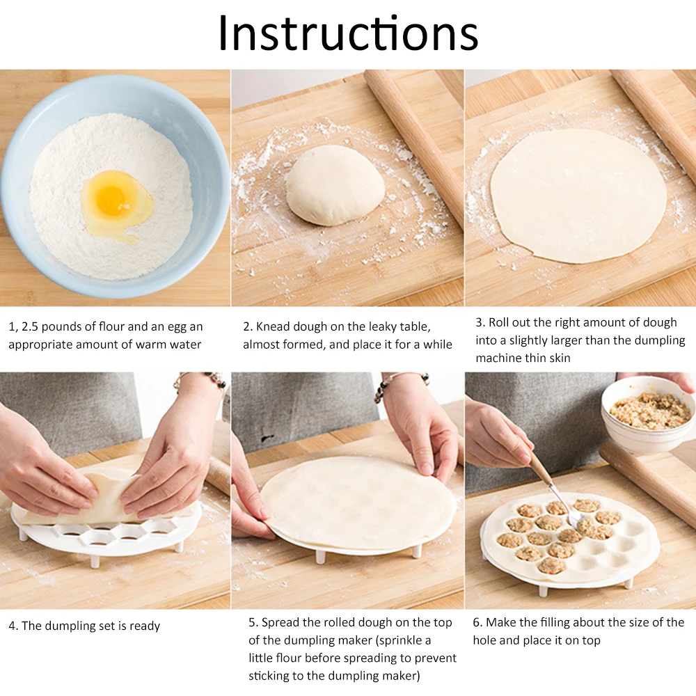 Sc4aa03b06d454e6c9166f0ac7a805449w 19 Holes Kitchen Accessories Dough Press Ravioli Making Mould Dumpling Mold Maker DIY Maker Dumpling Mold Pasta Form