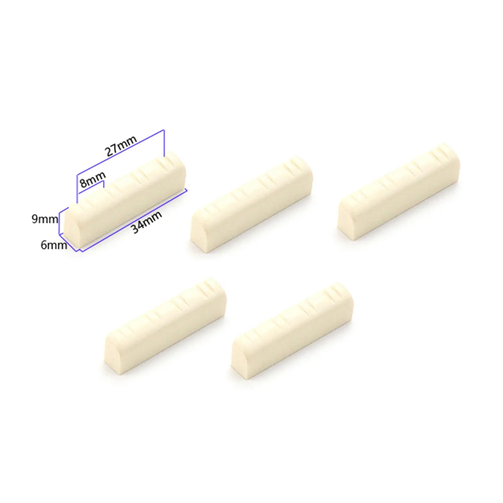 5Pcs String Nut Replacment Part Repair Mandolin Slotted Nut Slotted Portable 5Pcs String Nut Replacment Part Repair Mandolin Slotted Nut Slotted Portable