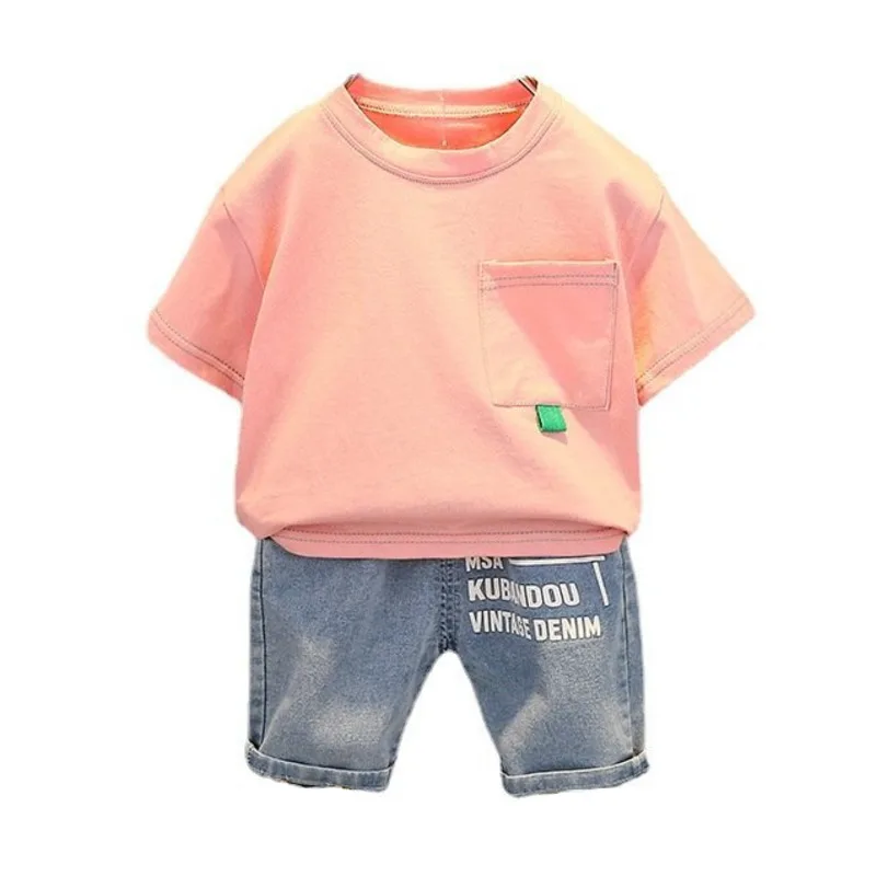

New Summer Baby Girls Clothes Suit Children Boys T-Shirt Shorts 2Pcs/Sets Kids Outfits Toddler Casual Costume Infant Sportswear