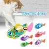 Electronic Fish Baby Summer Bath Toys Pet Cat Toy Swimming Robot Fish with LED Light Kids Water Swim Pool Bathtub Toy Funny Gift 1