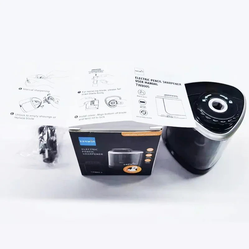 휴대용 자동 연필 깎이, 전기 수동, 2 in 1, 자동 연필 깎이, 어린이 성인 문구, 인기