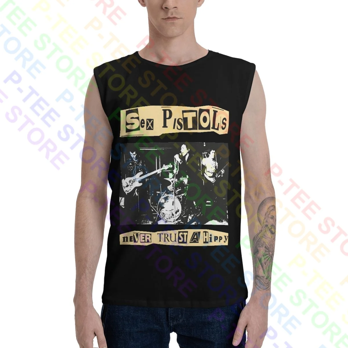 Pistole Del Sesso Uk Punk Rock Band Sid Vicious Canotte Gilet Senza Maniche Camicia New Retro Splicing Hot Deals