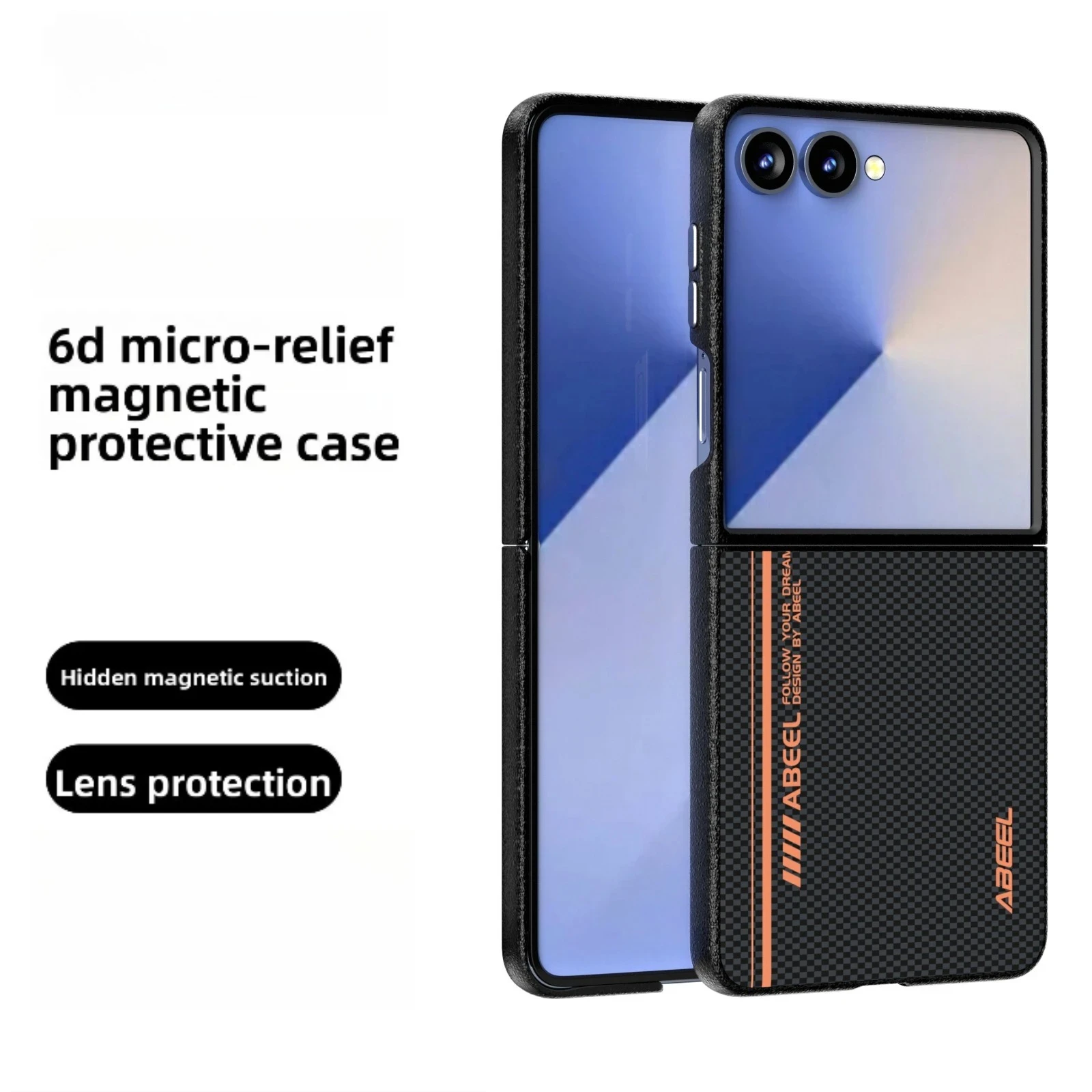 6D Micro Relief Wireless Charging Magnetic Phone Case