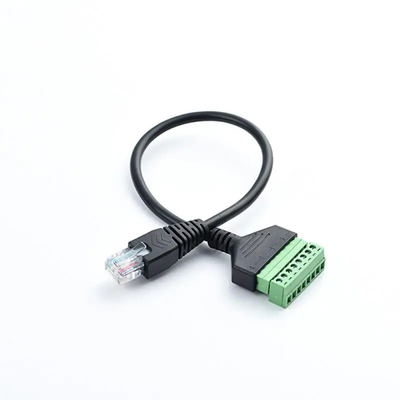 

Клеммная колодка rj45 к винтовой клемме 8 p, коннектор ethernet rj45, штекер rj45 к 8 контактам, винтовая Клеммная колодка, сетевой адаптер для кабеля CCTV DVR