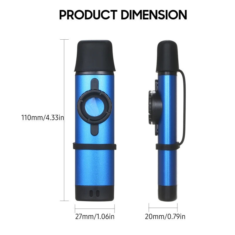 Aluminum Alloy Kazoo Woodwind Instrument Musical Instrument for Beginners Blue metal kazoos