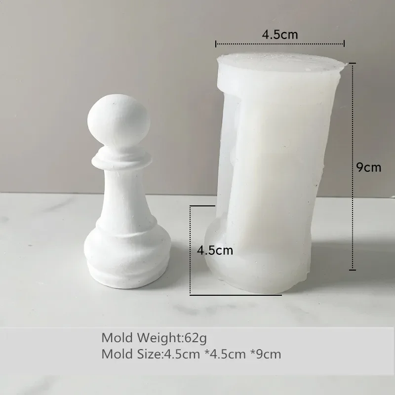 3D International Chess Silicone Mold with Chessboard for DIY Uv Expoy Clay  Epoxy Resin Molds for Resin