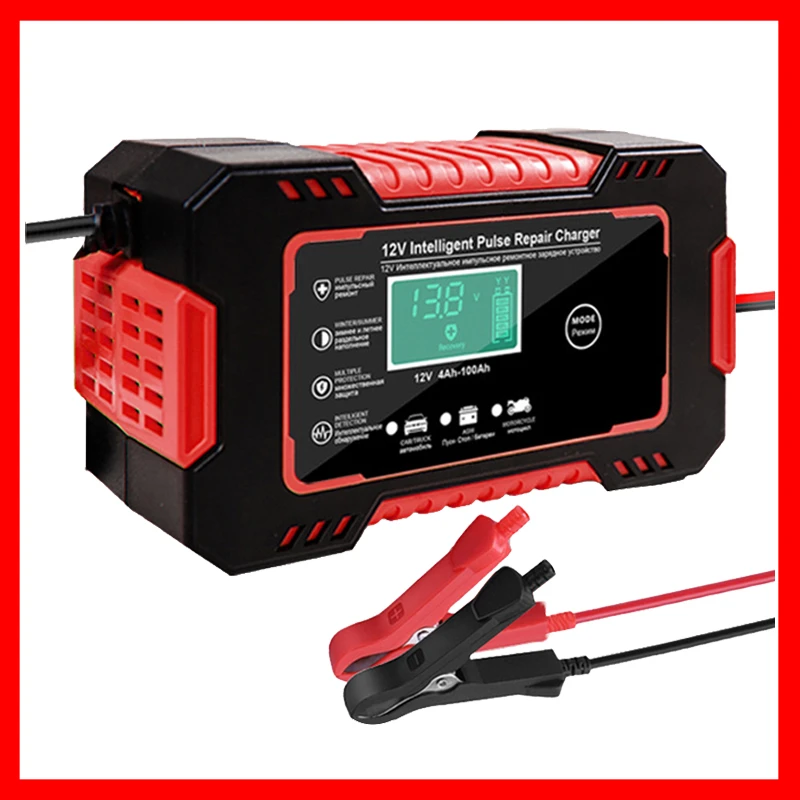 Full Automatic Car Battery Charger 12v Digital Display Battery Charger