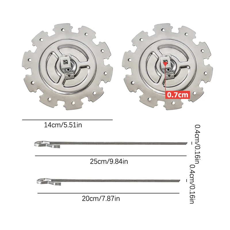 1Set Chicken Grill for Roaster Oven Stainless Steel BBQ Kebab Cage Rotisserie Skewer Forks DIY Camping Cooking Tool barbecue skewers,bbq grilling accessories,kebab maker
