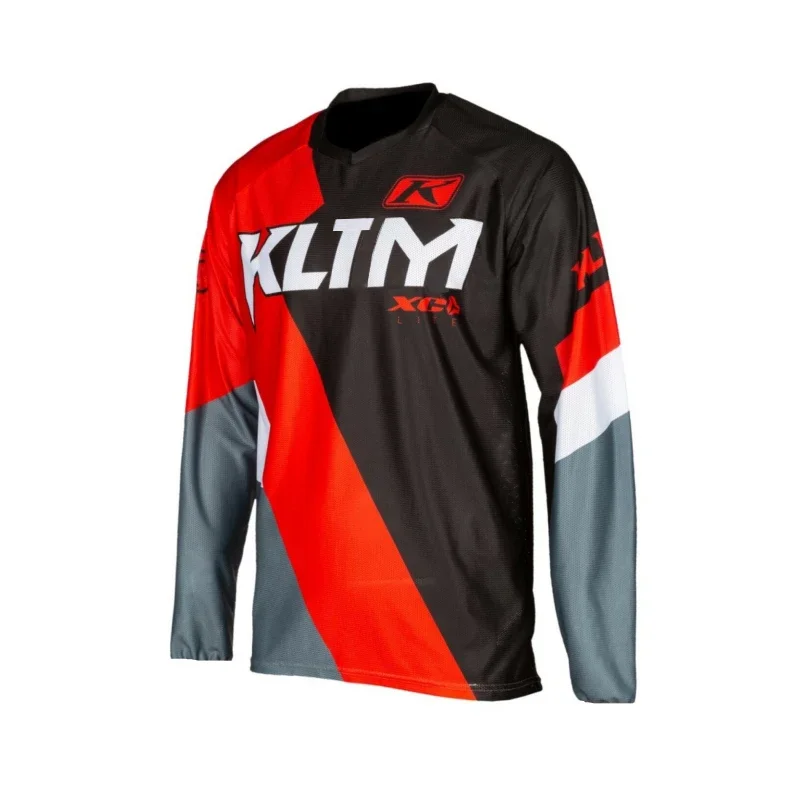 KLTM Retro Motocross Jerseys Motorcycle Mountain Bike Clothing Summer BMX DH MTB T-Shirt Bicycles Clothes Woman Men's Cycling