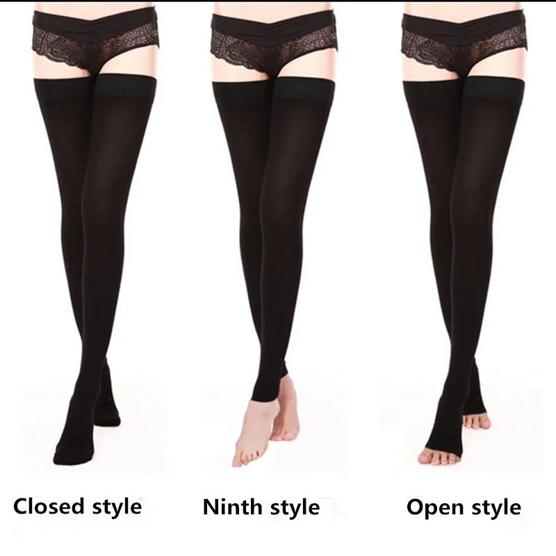 medical Gradient Compression Thigh High Stockings for varices Varicose stretch veins Stovepipe anti-embolism stockings
