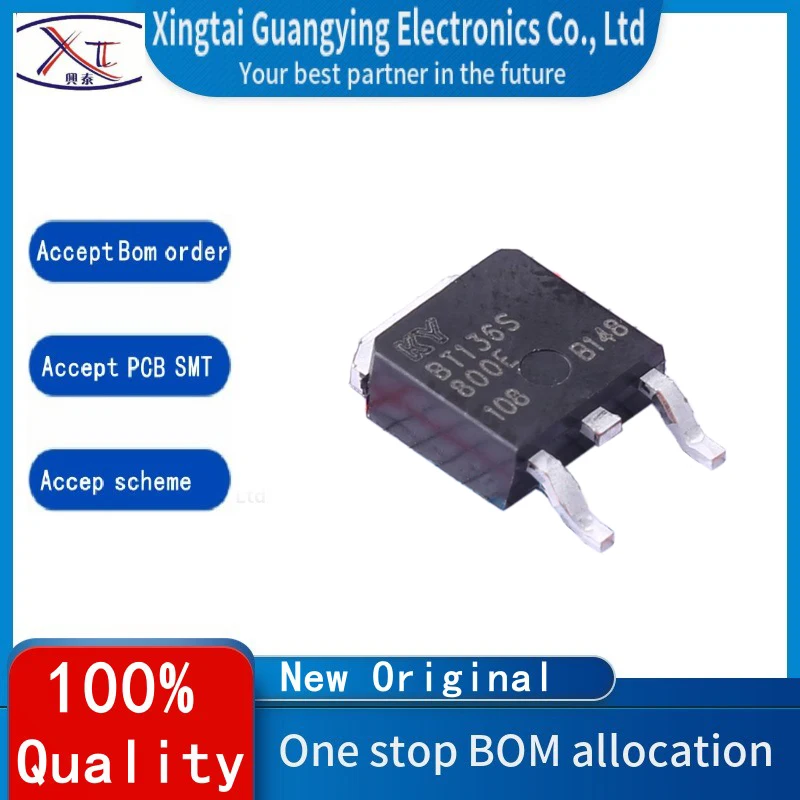 10pcs BT136S-800E TO252 BT136 800E TO-252 BT136S-800 DPAK BT136S 800E SMD new original