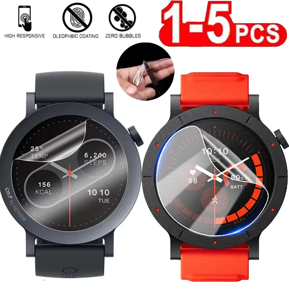 Premium Hydrogel Film Screen Protector for Smartwatches - Anti-Scratch & Self-Healing TPU