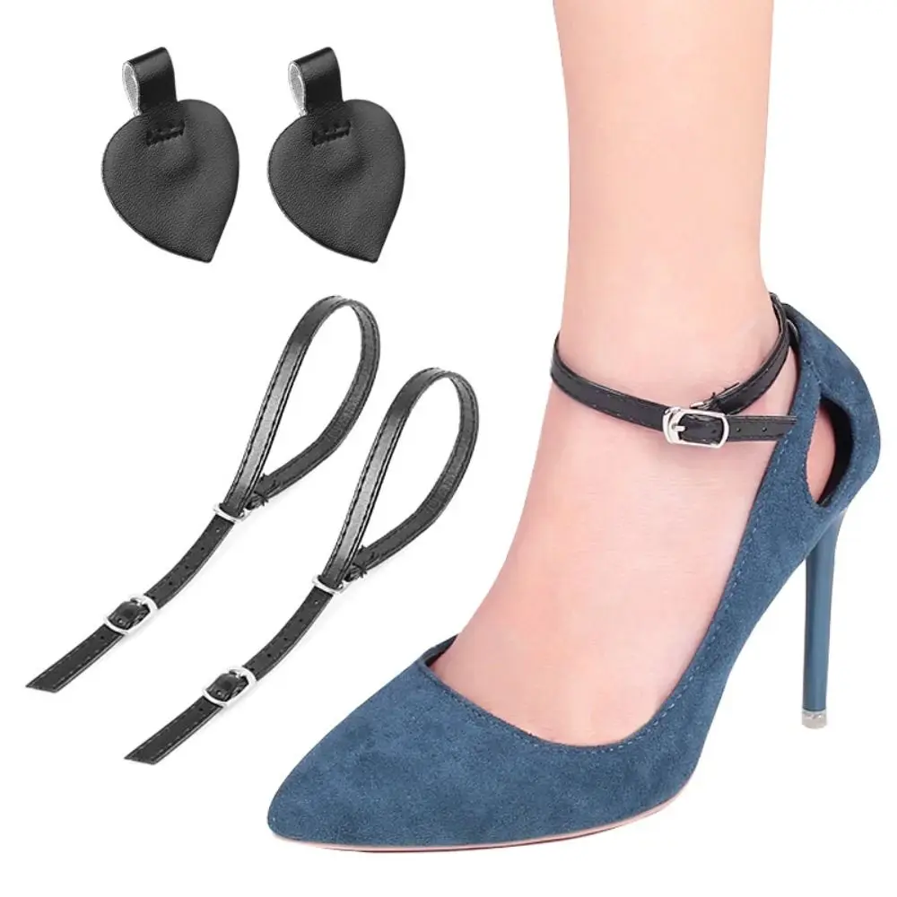 

1 Pair Women Bundle Laces Ankle Holding Loose Anti-skid Belt Shoelace Heels Band Adjustable Shoe Belt