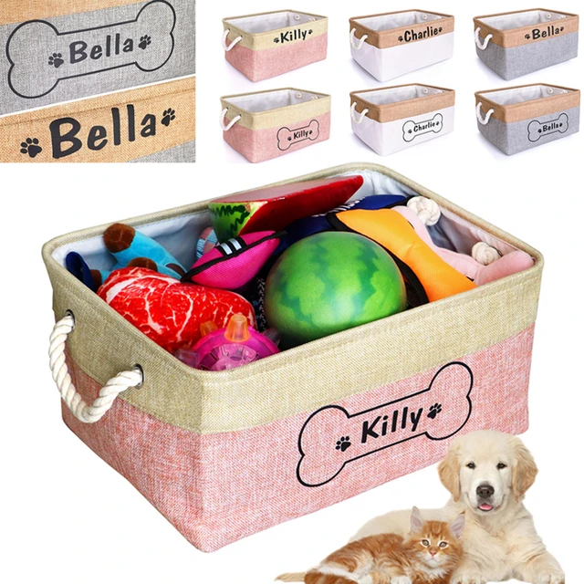 Personalized Pet Toy Storage  Personalized Dog Accessories