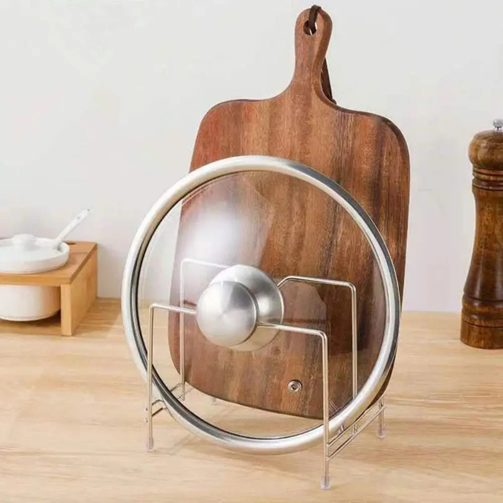 Portable Stainless Steel Cutting Board Holder Multi-layer Space Saving Chopping Board Organizer Rustproof Kitchen Storage Rack