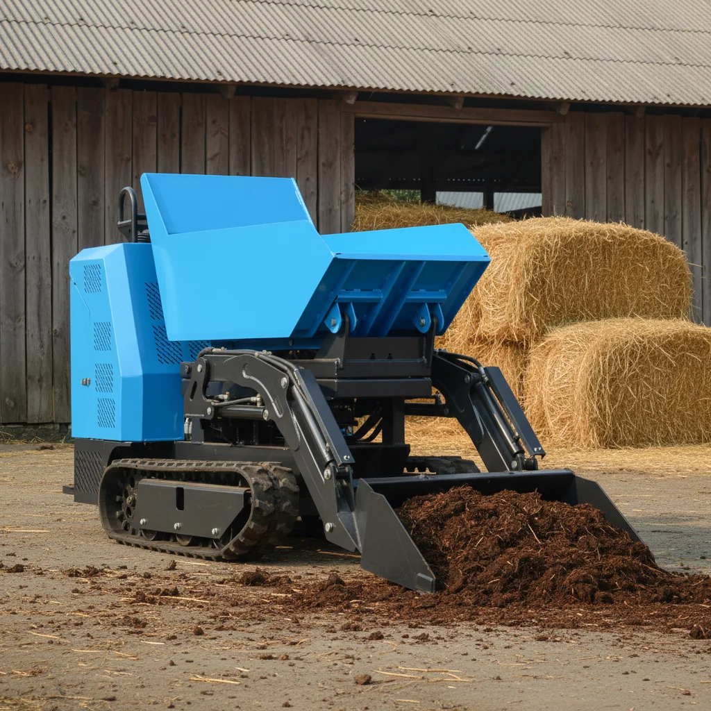 EPA EURO 5 Raupen-Minidumper 900kg Hochleistungs-Baustellentransporter Schneller Versand