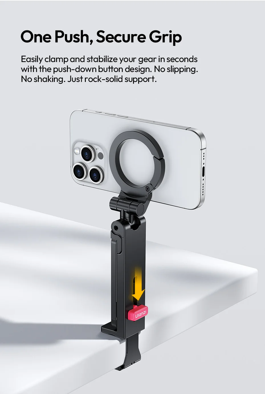 MA88 MagLock Phone Holder Mount 360° Adjustable Clamp Mount Magsafe Phone Tripod