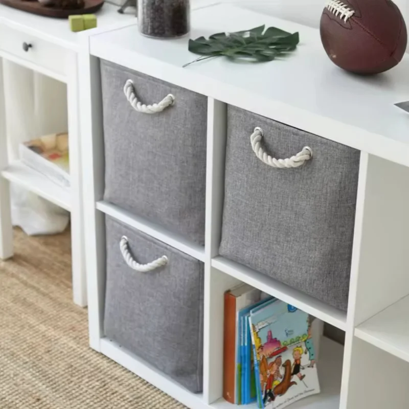 Portable fabric clothing storage box toy storage dust-proof clothing organization storage box finishing box 6