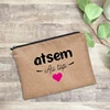 Super Atsem Cosmetic Bags Bachelorette Makeup Bag Toiletries Organizer Pouch Purses Back To School Teacher Gifts Make Up Bag 2