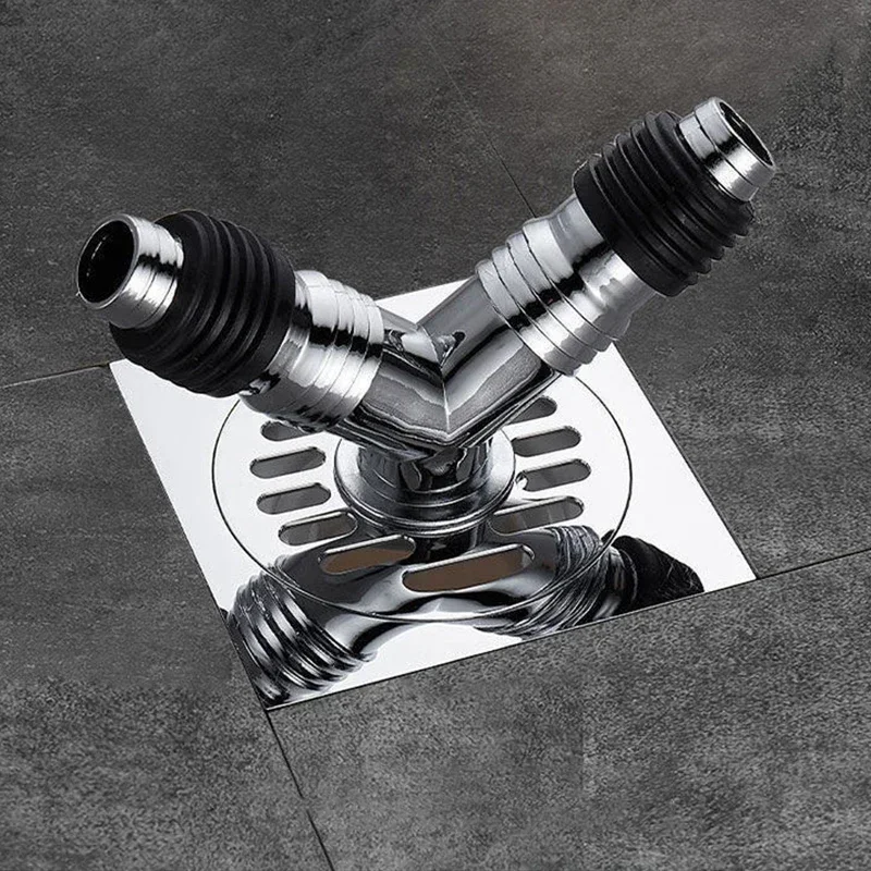 Washing Machine Floor Drain Joint Anti-overflow Universal Elbow Pipe Connector Floor Drain Strainer Grate Sealing Ring Adapter