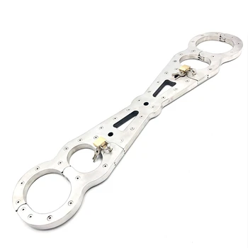 Cavigliere in Acciaio Inossidabile per Bondage, Manette Fisse, Gabbia di Contenimento, Giocattolo Sessuale per Adulti, per Uomo e Donna