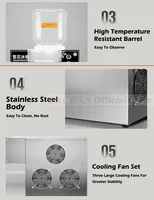 HomeWise 60 KG/24 H coréen flocon de neige Machine à glace petite neige refroidi continue lait mangue Bingsu rasoir Smoothie broyeur 110 V 220 V 6